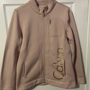 Calvin Klein Pastel Pink Zip-up Jacket